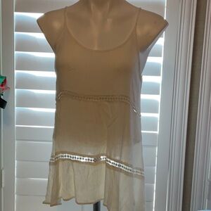 Rue21 Cream Lace Trim Camisole